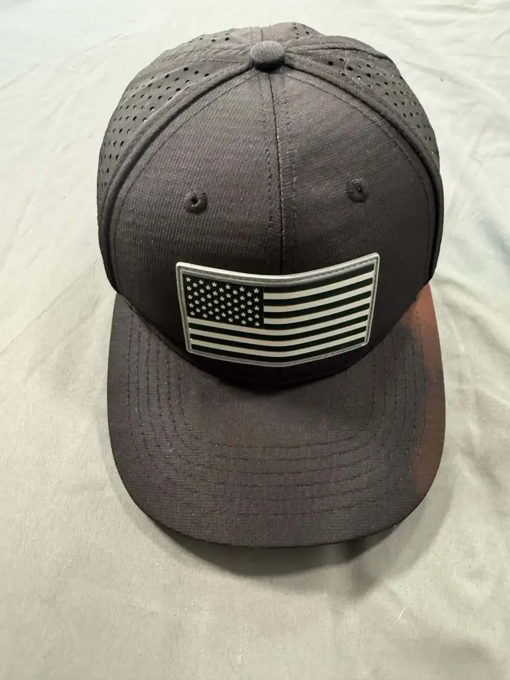 SA Soul of Adventure USA Flag Black Performance Snapback Hat One Size